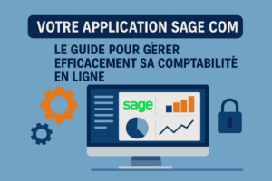 Visuel professionnel Sage Ciel Com présentant le guide pour gérer efficacement sa comptabilité en ligne